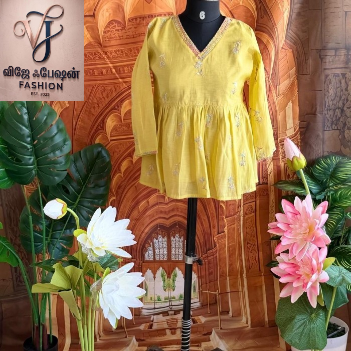 Massive Yellow Short Kurti